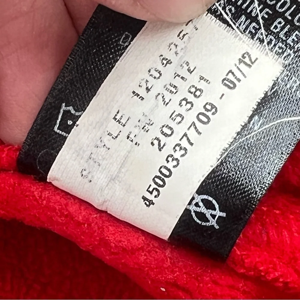 Under‎ Armour UA Full Zip Jacket Men’s L Red Loose Fit with Fleece **STAINS